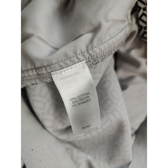 J.Jill Womens Size 10 Essential Slim  Ankle Pants White Black Pull On Pockets - Picture 6 of 7